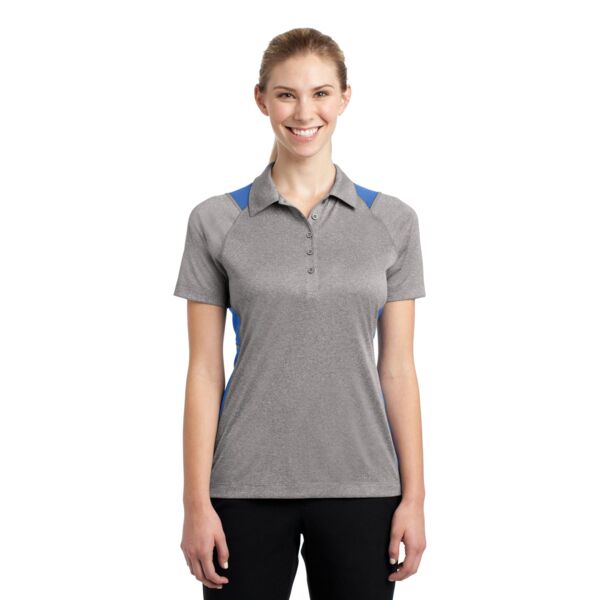 Ladies Heather Colorblock Contender Polo Thumbnail