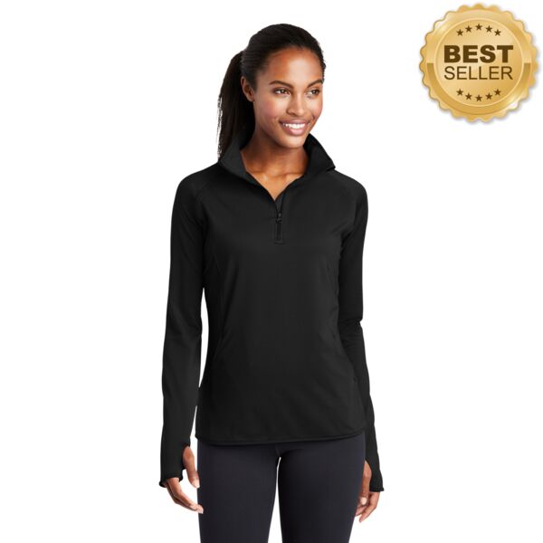 Ladies Sport Wick ® Stretch 1/4 Zip Pullover Thumbnail